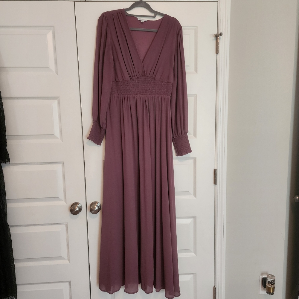 Baltic Born Plum Long Sleeve Maxi Dress